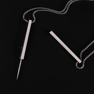 silver necklace pearl necklace necklace Boys Girls Mini Self-Defense Necklace Jewelry Handy Tool Por