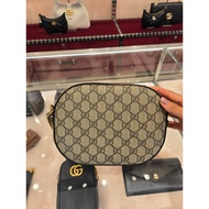 GUCCI GG Monogram Supreme 鏈條斜背包 棕色 779784 KHNKG 8534