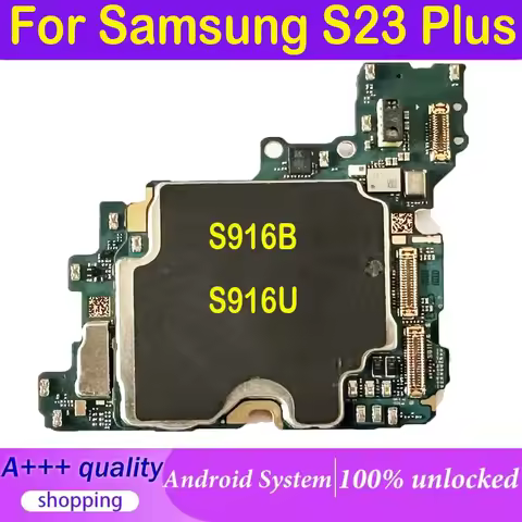 Unlocked Tested Mainboard For S23 Plus S916U S916B Motherboard 256G For Samsung Galaxy S23 Plus 5G S