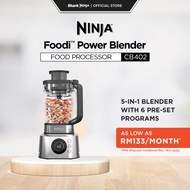 Ninja Foodi 5 in 1 Power Blender & Food Processor +  XL Smoothie Maker & Nutrient Extraction Cup, 12