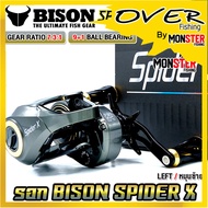รอกหยดน้ำ BISON SPIDER X รุ่นใหม่ มีคลิ๊กเสียง รอบ 7.3:1 มีทั้งหมุนซ้ายและหมุนขวา