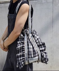 <預購> Theatre Products 格仔紋 荷葉邊 Tote bag 單孭袋 托特包 #日本時尚 #日本潮牌 #日本代購 #日本直送 #秋天色調 #2024秋 Freak’s Store 別注