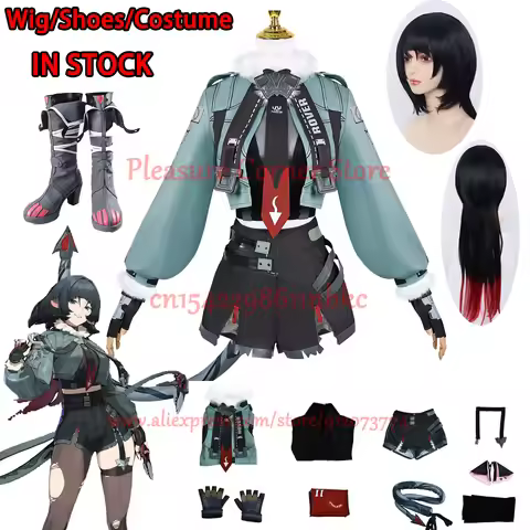 In Stock Jane Doe Cosplay Costume ZZZ Zenless Zone Zero Jane Doe Full Set Suits Wig Shoes Props Hall