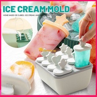 8 Grid Diy Homemade Ice Cream Tray Mold Ice Cream Maker Popsicle Block Ice Box Household