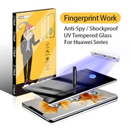 TOLIF Privacy Screen Protector Anti Spy Peeping Full Cover UV Tempered Glass Film for Huawei P60 P50 P40 P30 Mate 60 50 40 30 20 Honor 90 80 70 60 50 Nova 11 10 9 8 Magic 5 4 3 Pro