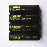 ORIGINAL BST IMR 21700 Lithium ion Li-ion Rechargeable 3.7V 4.2V 4500mAh 45A High Drain power perfor