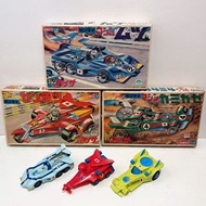舊 Bandai Popy 飛鷹一號 3架 絕版模型 完成品 硬膠車 膠公仔 Machine Hayabusa bullmark grip takatoku