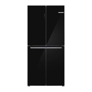 BOSCH - Series 4 玻璃面板十字門雪櫃 189.5 x 85.5 cm 黑色 KMC85LBEA