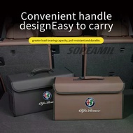 Car Trunk Storage Box Foldable Stowing Tidying Bag Alfa Romeo Giulia Stelvio Tonale 147 156 159 166 