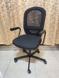 《IKEA》宜家NOMINELL FLINTAN 辦公扶手椅 旋轉椅 電腦椅 升降椅 工作椅 黑色 椅子 滑輪椅 靠背椅