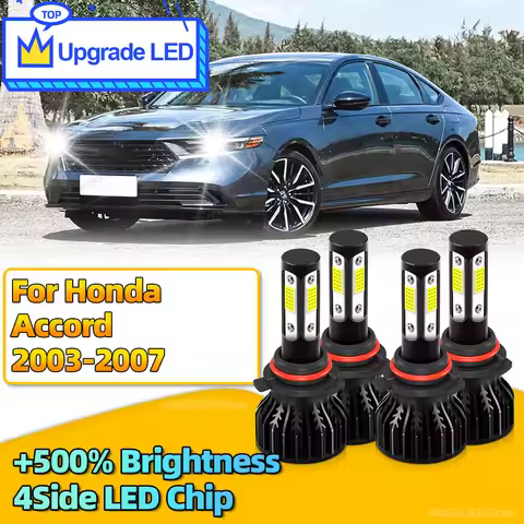 2/4pcs High Power 180W Led Headlight Canbus Car Bulb HB3 HB4 6000K Lamp For Honda Accord 2003 2004 2
