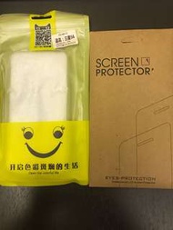 Samsung S6 colourless case + 3 x glasses screen protector