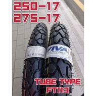 VIVA TYRE 17 Tube Type FT113 250-17 275-17 Cutting Tayar Cross / Kebun