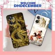 Oppo A57 2022 / A77 4G 2022 / A77S case printed with calligraphy image of peace, peace, success code
