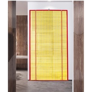 🍾door curtainSummer Household Bamboo Curtain Bamboo Door Curtain Anti Mosquito Anti Fly Hanging Curtain Kitchen Chinese