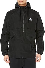BXF62 Men's City Escape Loose Fit Ripstop Half Zip Anorak Jacket