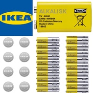 IKEA ALKALISK BATTERY ALKALINE , BATERI AA , AAA 1.5v , CR2032 3V , 6LR61 9V