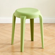 日本暢銷 - （綠色）簡易可堆疊圓凳 木椅 木凳