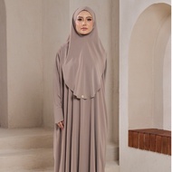 SARA | QAYLA MINI KHIMAR SET | FREESIZE 45KG-100KG | UMRAH HAJI