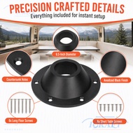 ICRAFT 2pcs Pedestal Table Base, High Bearing Capacity Round RV Table Base, Easy Install Aluminum Ta