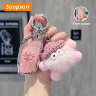 Soopsori For MG 4/MG 5/HS/VS/ES/ZS/EV/IM6 car Key Cover HS MG remote key case ZS key cover MG 4 key 