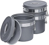 MT 249-H Double Food Can with Anodized Aluminum Step, 3.1 gal (14 L), Hard Inner and External Coat