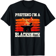 Blacksmith Forge Metalworker Steel Workers Anvil Hammer Gift Unisex T-Shirt