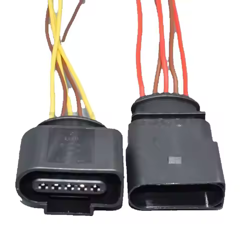 shhworldsea 1J0973705 1J0973805 5 Pin Way Air Flow Connector Housing Socket for VW Jetta GTI Passat 