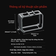 TELESIN Hợp Kim Nhôm Phát Hành Nhanh Khung Bảo Vệ Dành Cho Insta360 Ace Pro 2 Bắn Đứng Phụ Kiện