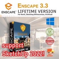 【 Latest 2021 】 Enscape 3D 3.3 for Sketchup 2022【LIFETIME VERSION】Assets Library-Rendering Software 