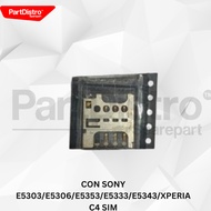 SIM CONNECTOR SIM CONNECTOR/ CON sony E5303/E5306/E5353/E5333/E5333/XPERIA SIMC4