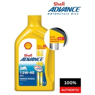 Original 550050922 SHELL ADVANCE AX5 15W40 4T ENGINE OIL 1L