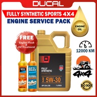 DUCAL FULLY SYNTHETIC 5W30  ENGINE OIL 7L 4X4 CK4/SN API CK4/SN (FREE ENGINE FLUSH & OIL TREATMENT) 