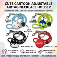 Necklace for Airtag Holder for Kid Cute, Cartoon GPS Tracker Case Accessories with Adjustable Length