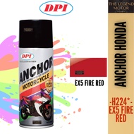 ANCHOR MOTORCYCLE HONDA Spray Can Tin Cat Paint 400ML H224* EX5 Fire Red Merah Sprey Ancer Honda Ori 100% Original
