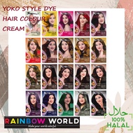 [Ready Stock]  [30ML x 2] YOKO STYLE DYE HAIR COLOUR CREAM [100% DIJAMIN HALAL]