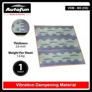 AUTOFUN Vibro Dampening Material M3 HX ( 1 Sheets ) 75 cm x 50 cm