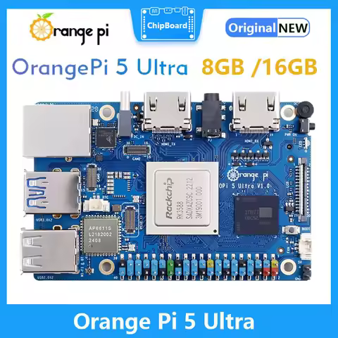 Orange Pi 5 Ultra 8GB/16GB LPDDR5 Ram RK3588 Rockchip Board WIFI 6E+BT5.3 With M.2 HDMI In Port OPi5
