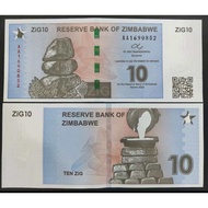 津巴布韦 Zimbabwe 10黄金元 ZIG（2024 Year） UNC Real Note