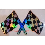 Racing flag stickers