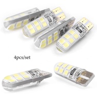 4 PCS 12V DC White T10 1206 12 SMD LED Light Universal for Car Model With T10/194/168/158/12256/1296