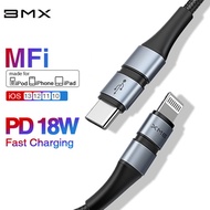 BMX MFi USB C to Lightning Cable for iPhone XR XS Max USB Cable PD 18W Fast Charging Cable for iPhon