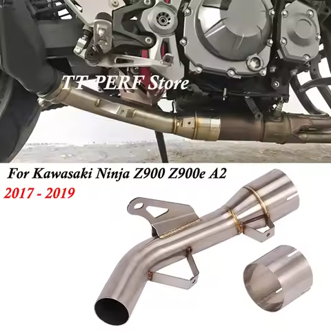 Motorcycle Exhaust Escape Systems For Kawasaki Ninja Z900 Z900e A2 2017 - 2019 Modify Middle Link Pi