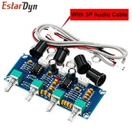Estardyn XH-A901 NE5532 Dual Channel Preamp Board Treble Bass Volume Adjust Pre-amplifier for Amplif
