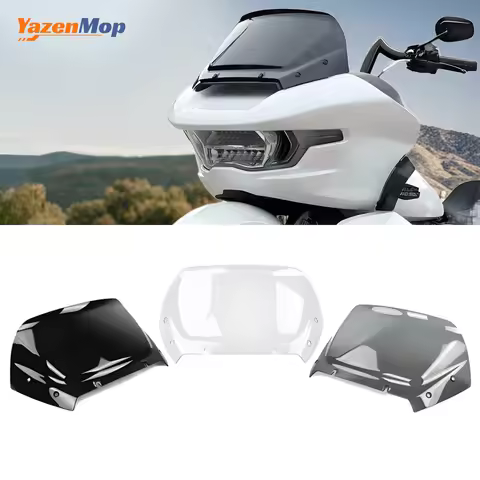 Motorcycle 10 inch Windshield Wind Deflector Windscreen for Harley Touring CVO Road Glide ST FLTRXSE