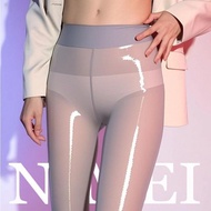 stoking perempuan stocking woman [Gelongsor besar dan terang] Stoking minyak kuda berkilat minyak Au