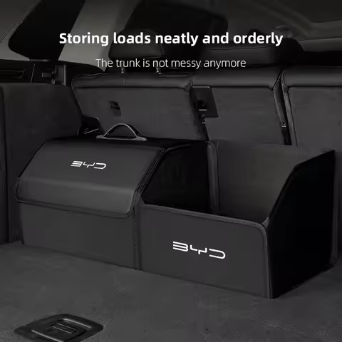 Large Space Car Trunk Storage Box 4 Color Organizing Handbag For BYD Tang F3 E6 Atto3 Yuan Plus Song