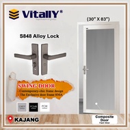(Pre Order) Vitally Door 830A Aluminium Door | Vitally Door Toilet | Pintu Bilik Air | Pintu Tandas 