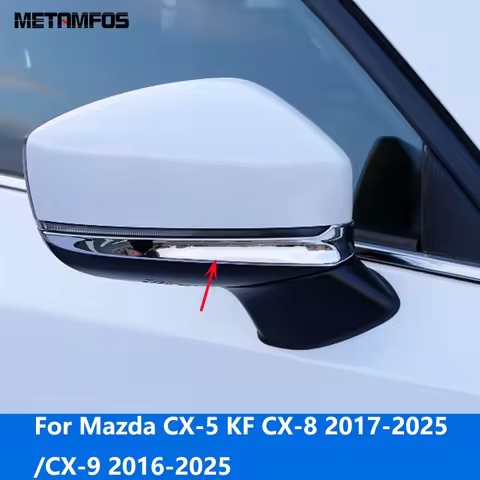For Mazda CX-5 CX5 KF CX-8 CX8 2017-2025 CX-9 CX9 2016-2025 Chrome Rear View Side View Mirror Strip 