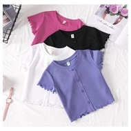 Baju Budak Perempuan T Shirt Kids Girl Cotton / Tshirt Kanak Kanak Clothing Clothes Kanak2 Tahun Harian